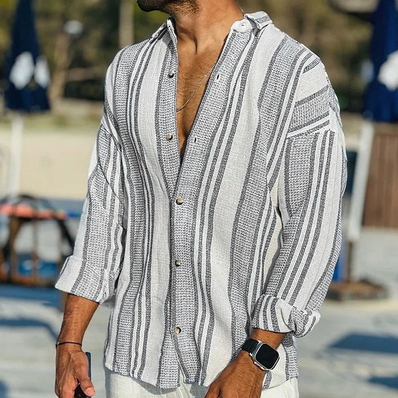 Stylisches Herren Hemd im gestreiften Muster für einen lässigen Look - Image 3
