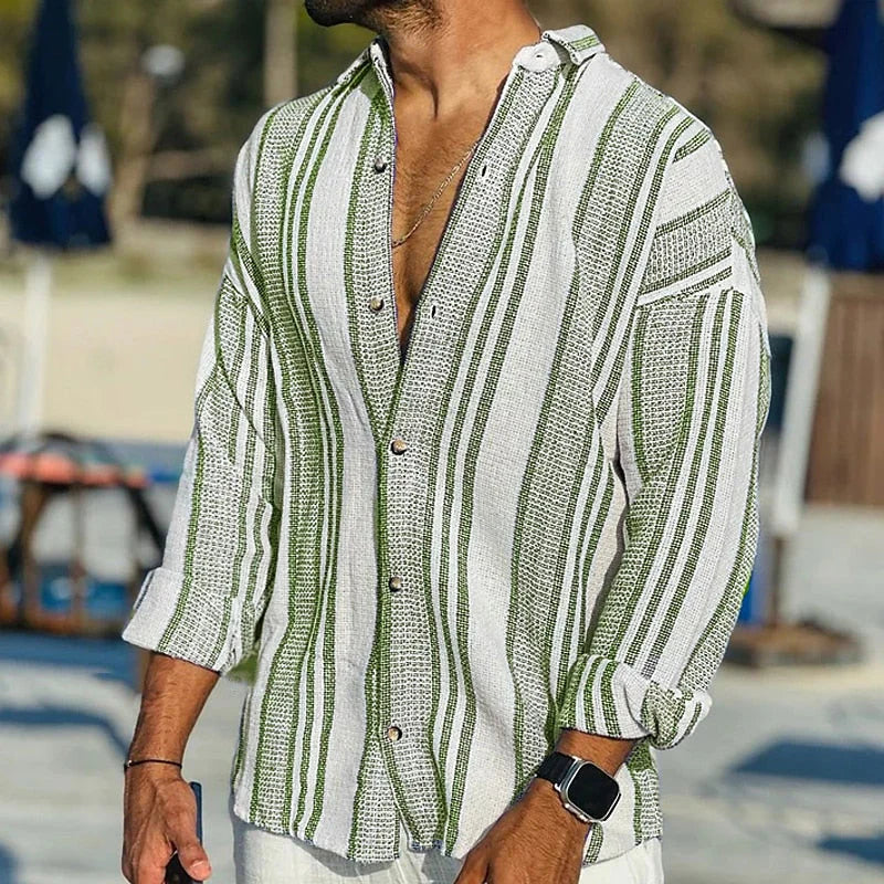 Stylisches Herren Hemd im gestreiften Muster für einen lässigen Look - Image 4