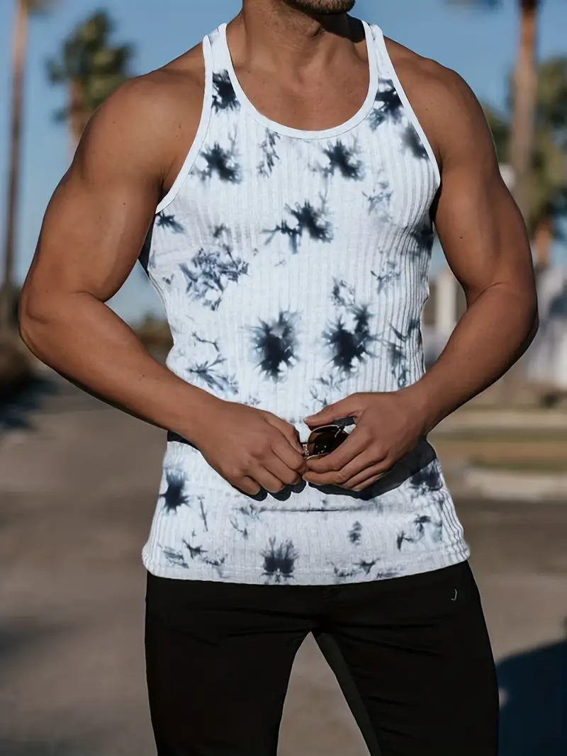 Ärmelloses Work Out Body Fit Herren-Rundhalsshirt - Image 9
