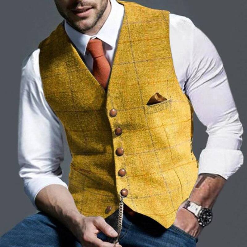 Elegante karierte Herren Weste für jeden Anlass - Image 2
