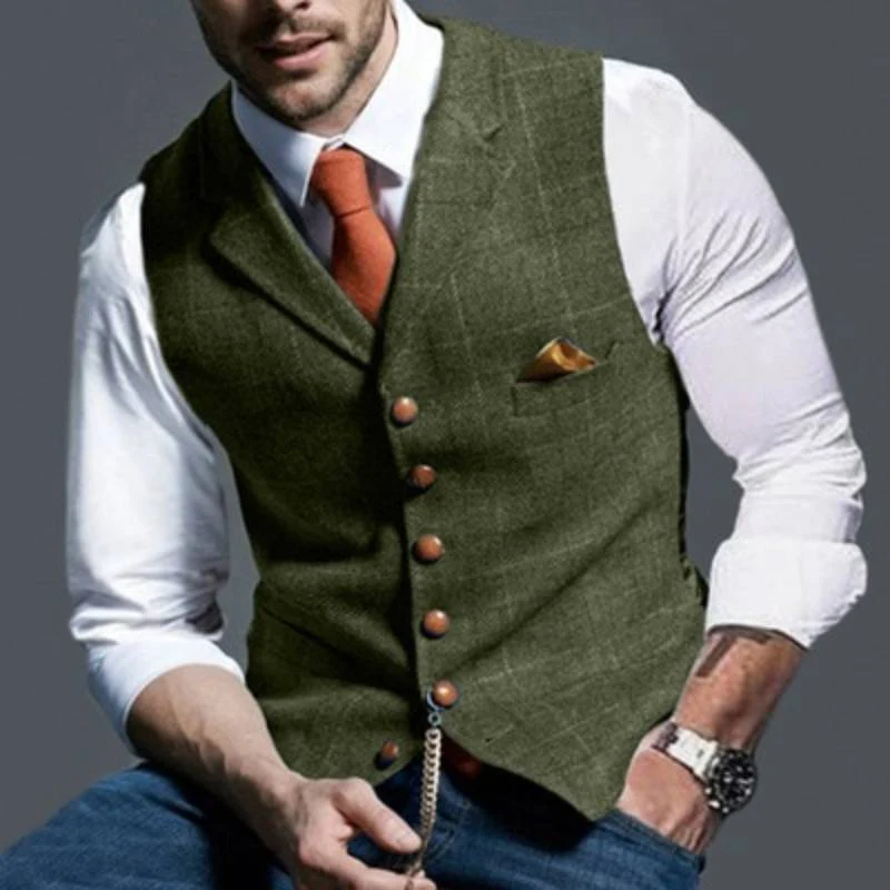 Elegante karierte Herren Weste für jeden Anlass - Image 3