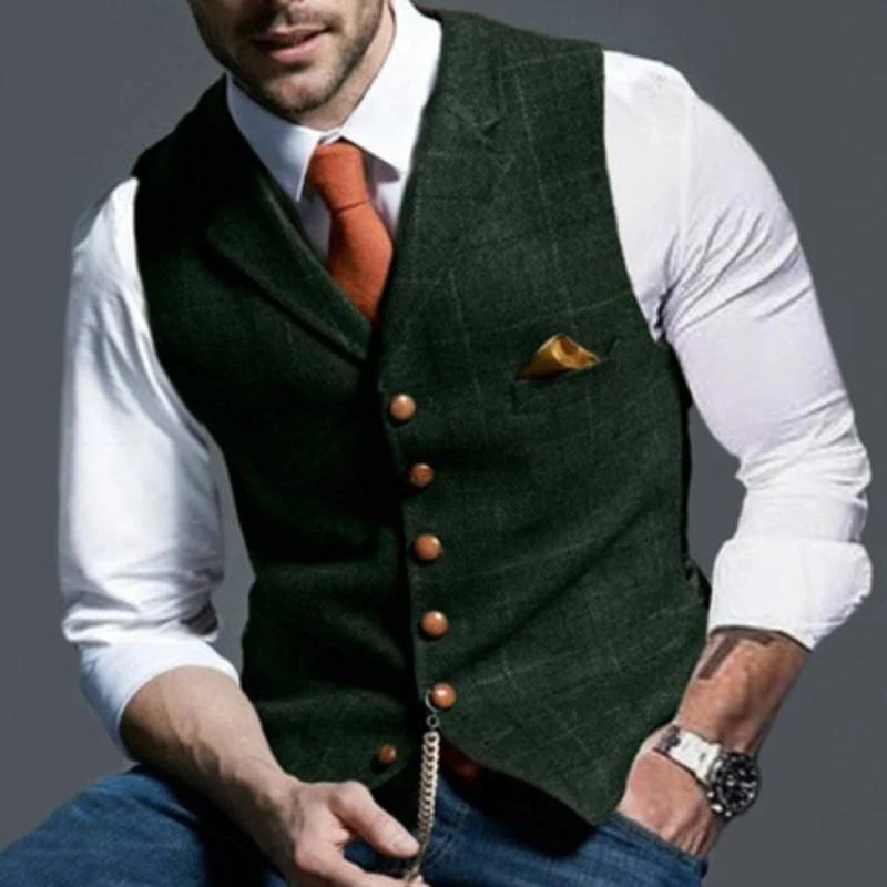 Elegante karierte Herren Weste für jeden Anlass - Image 4