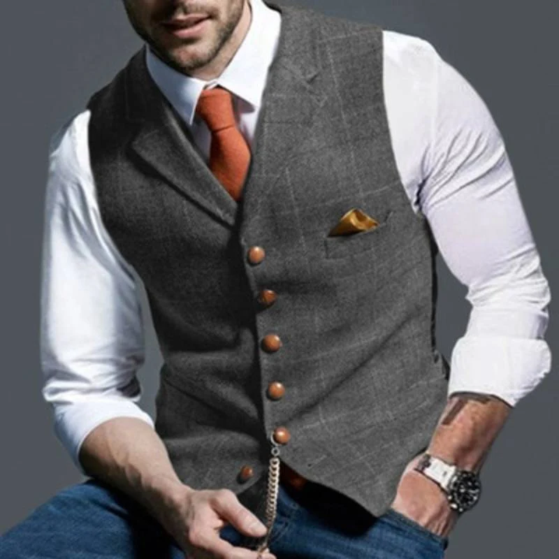 Elegante karierte Herren Weste für jeden Anlass - Image 5