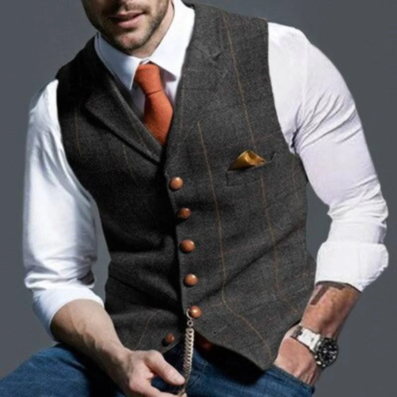 Elegante karierte Herren Weste für jeden Anlass - Image 7