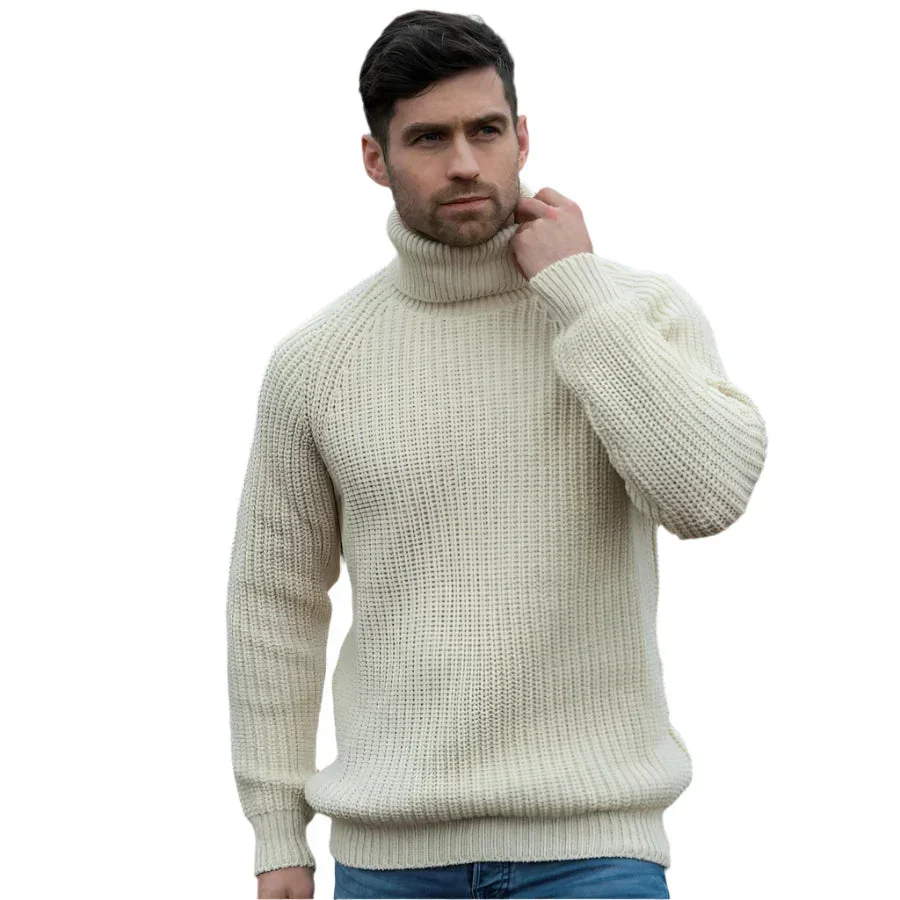 Warme Herren Pullover mit hohem Kragen - Image 2