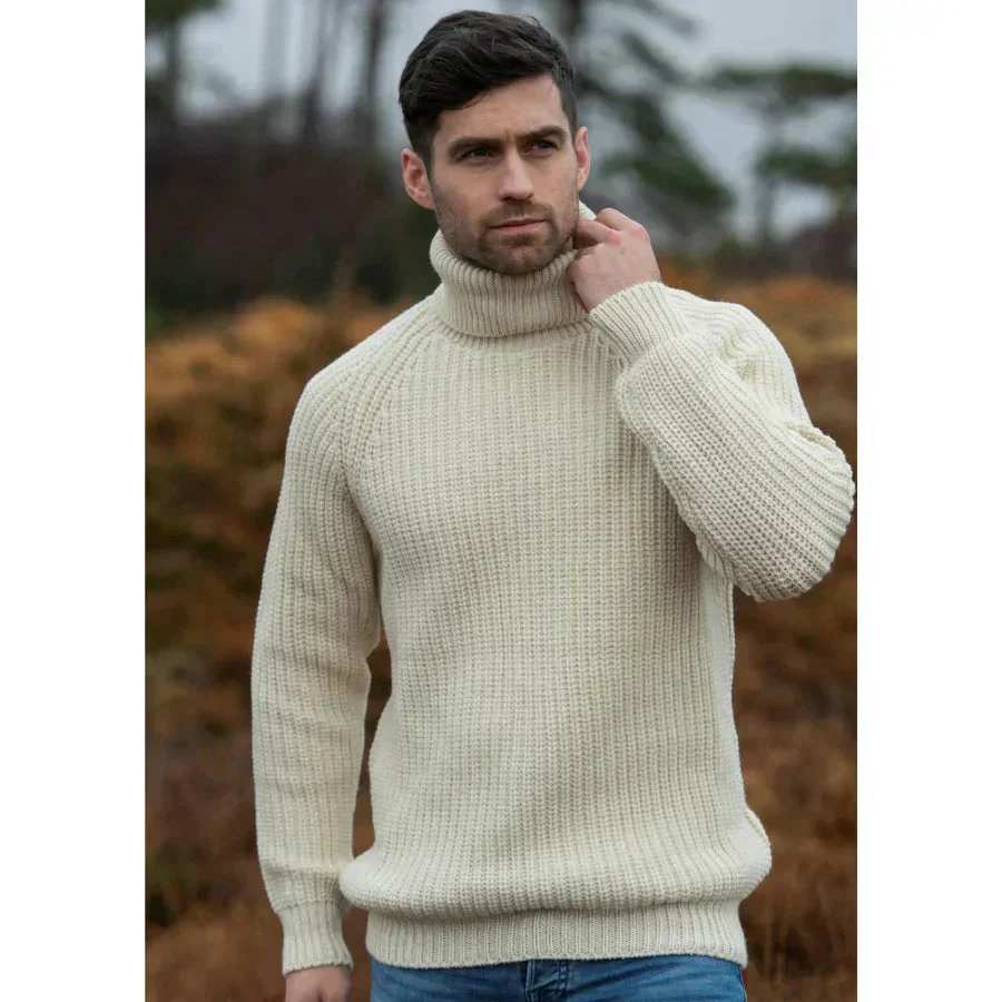 Warme Herren Pullover mit hohem Kragen - Image 3