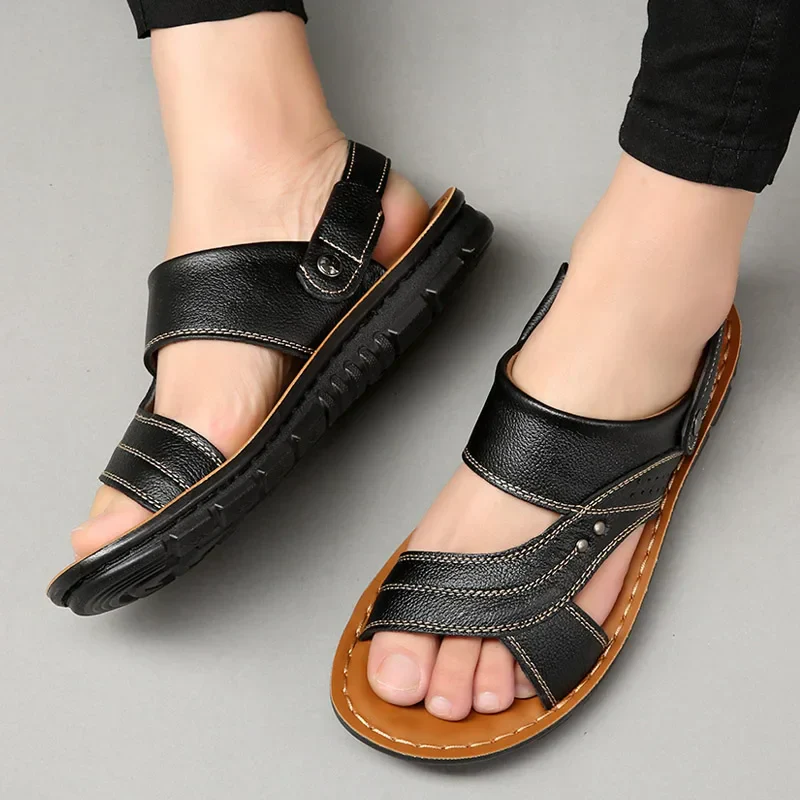 Bequeme Herren Leder Sandalen für entspannte Tage - Image 5
