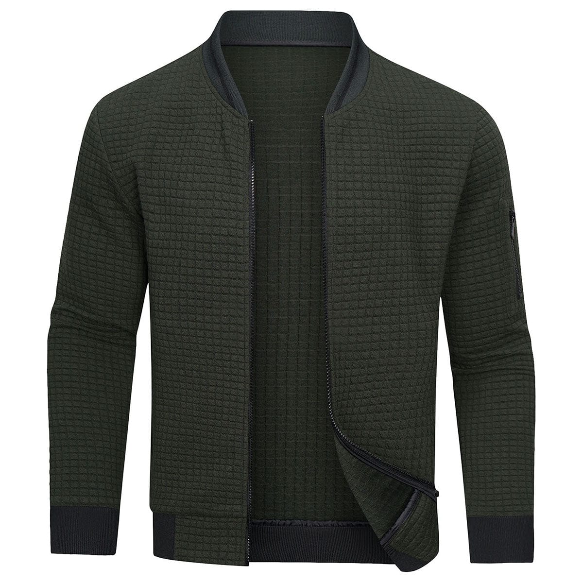 Bequemer und warmer Herren Pullover mit Reißverschluss - Image 3