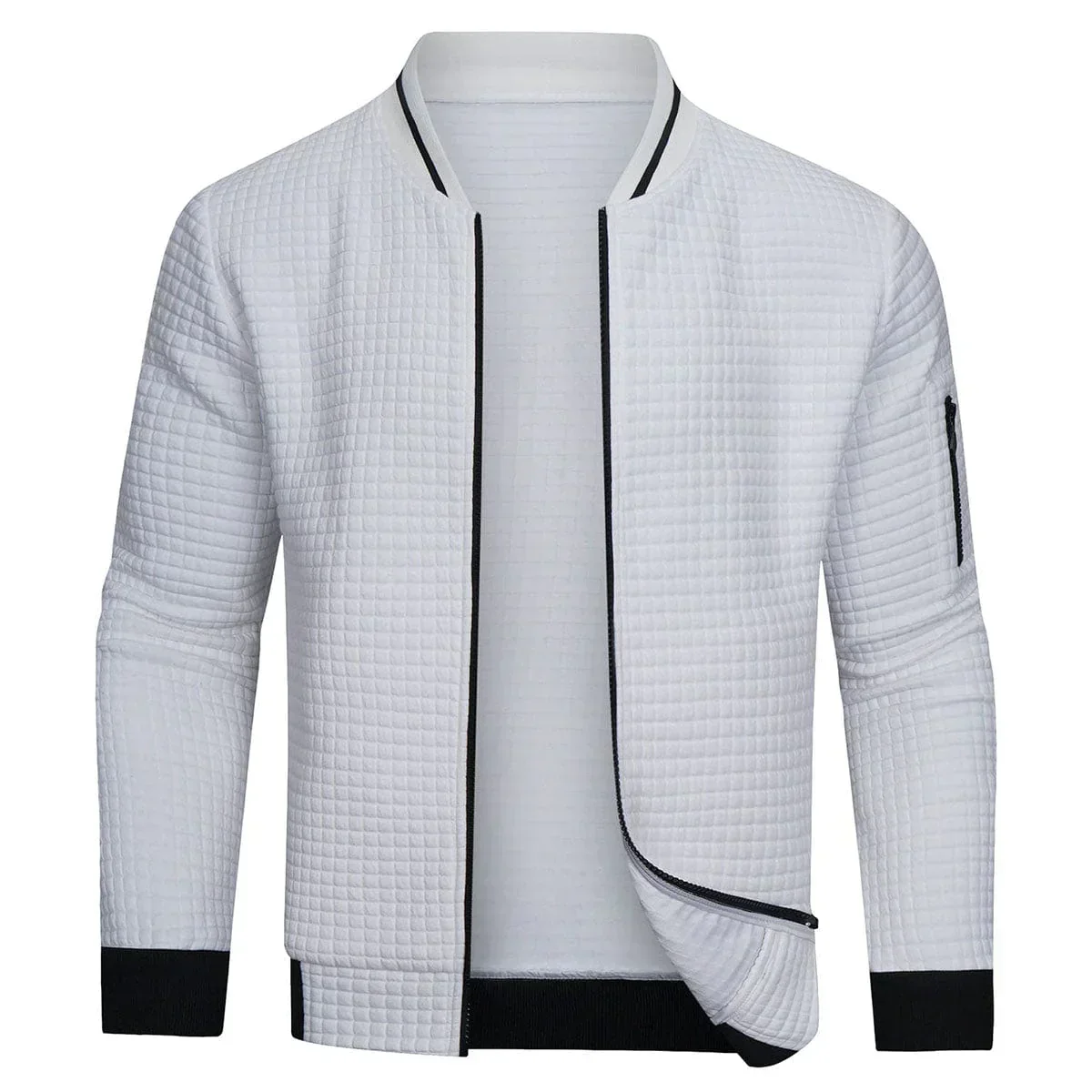 Bequemer und warmer Herren Pullover mit Reißverschluss - Image 5