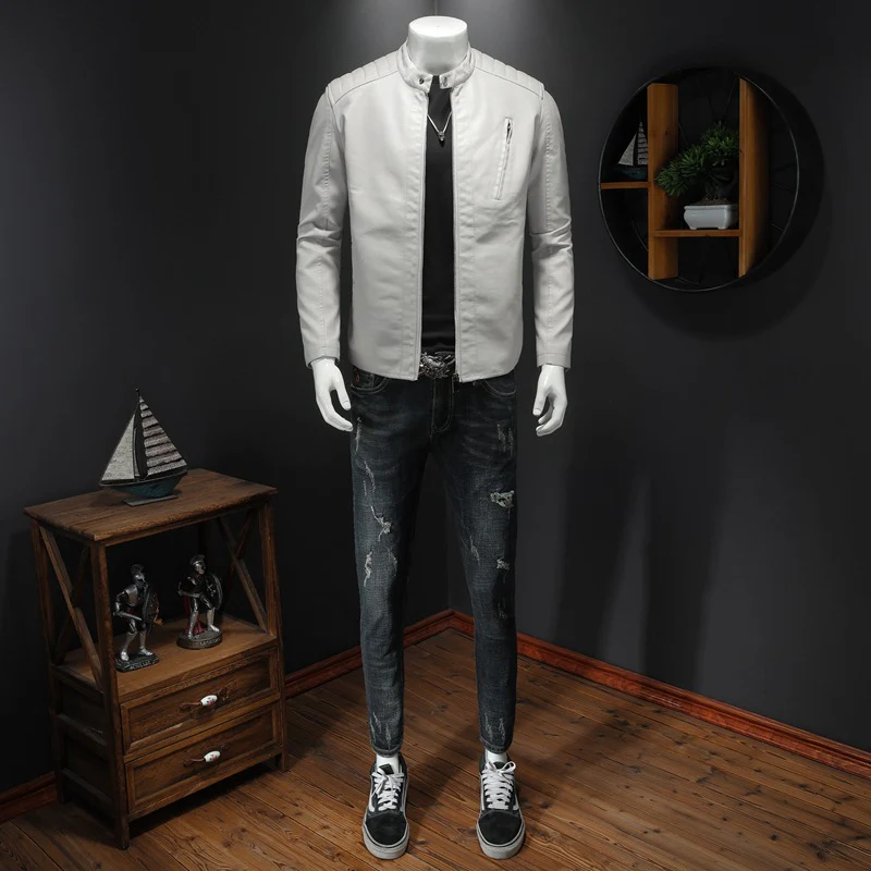 Premium Herren Biker Lederjacke - Image 3