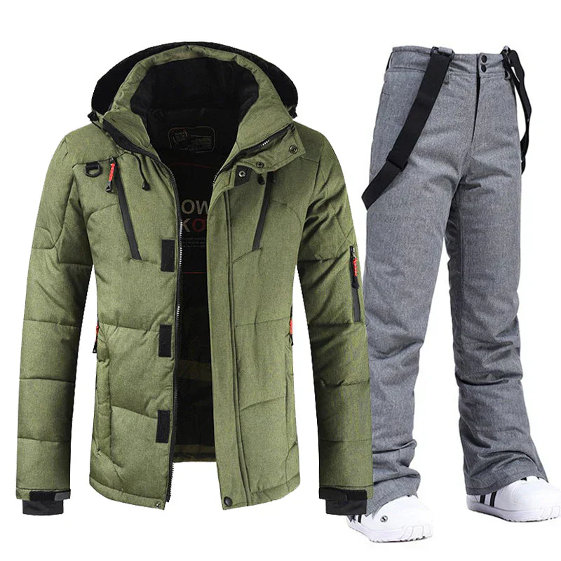 Wasser- und windabweisendes Herren Ski-Set mit Jacke und Bundhose - Image 3