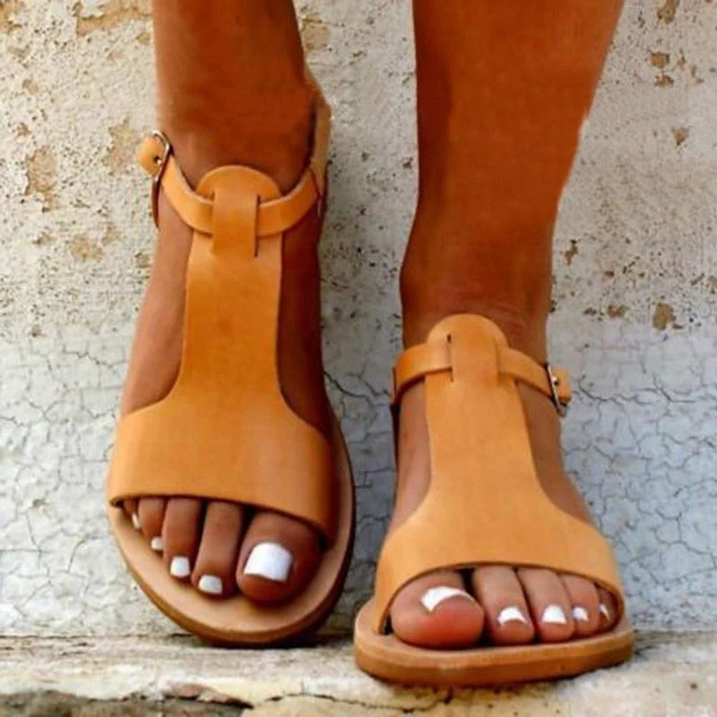 Damen Klassische Flache Sandalen - Image 4