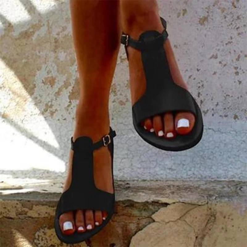 Damen Klassische Flache Sandalen - Image 5