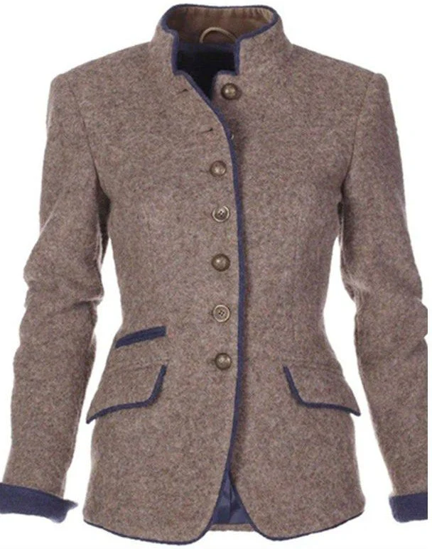 Elegante Damen Jacke in Unifarbe - Image 2