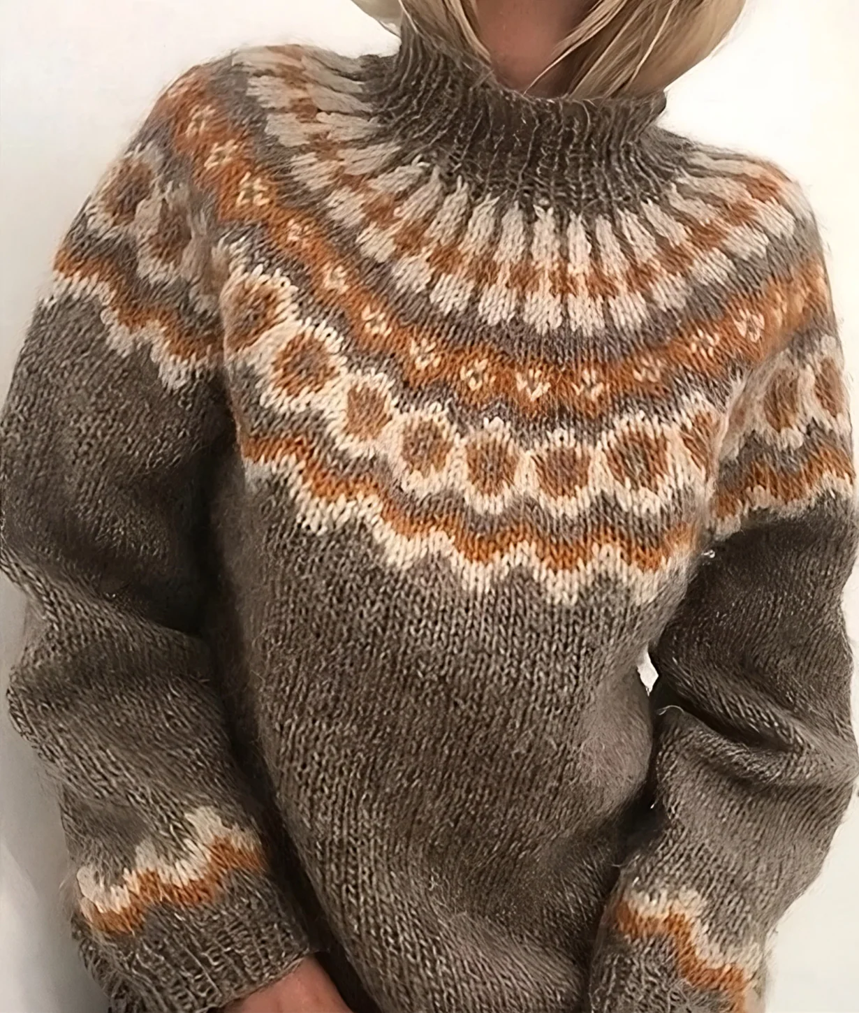 Kuscheliger Rollkragenpullover für Damen aus isländischer Wolle - Image 3