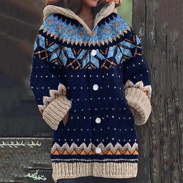 Gemütliche Damen Strickjacke mit Knopfleiste - Image 2