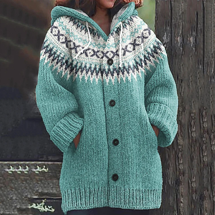 Gemütliche Damen Strickjacke mit Knopfleiste - Image 3
