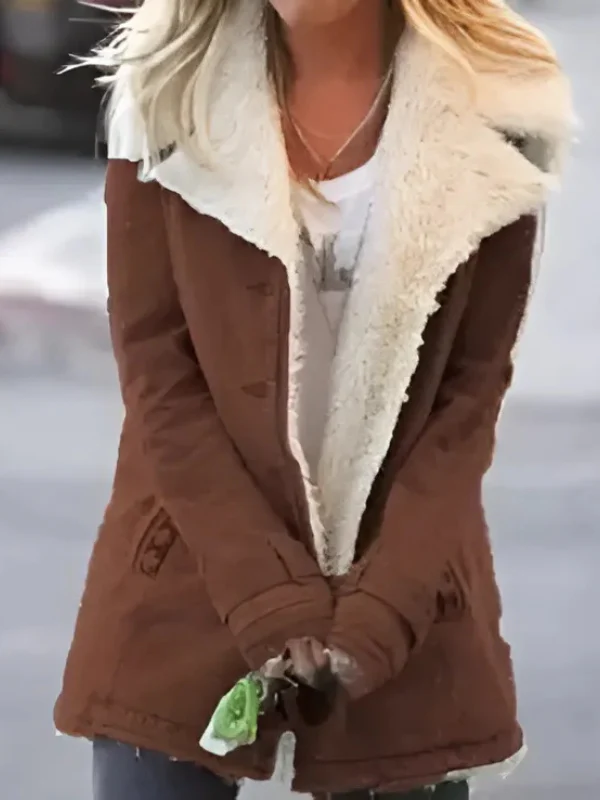 Langer wärmender Wintermantel für Damen - Image 2