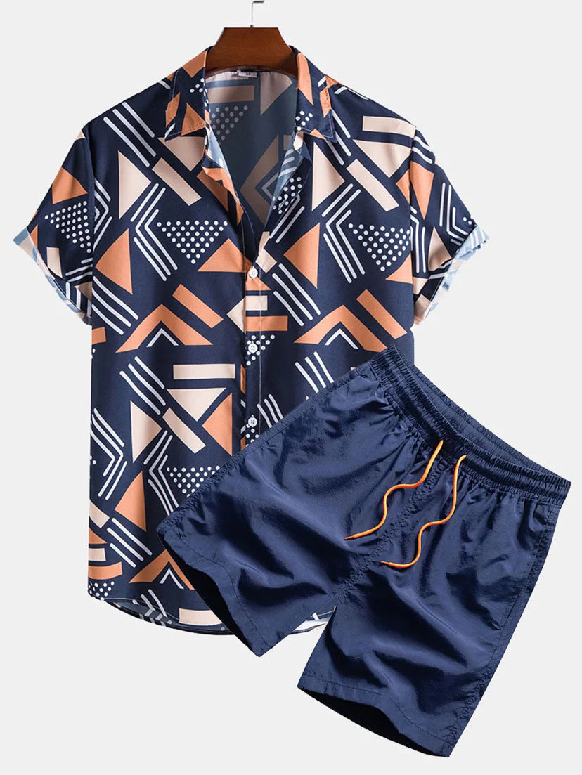 Stylisches Freizeit Set Kurzarm Set für Herren - Image 2