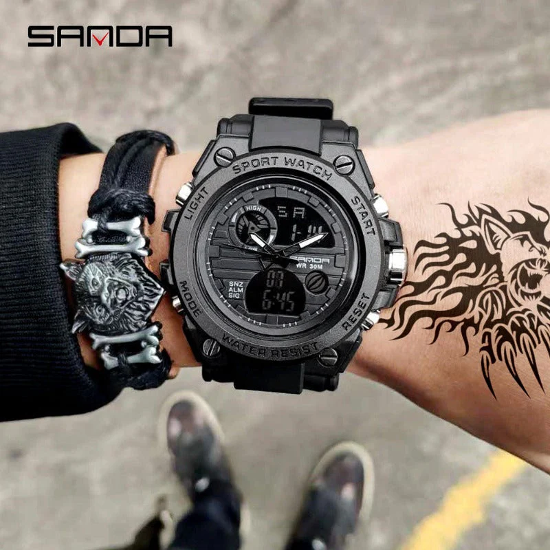 Digitale Sportliche Herren Armbanduhr - Image 2