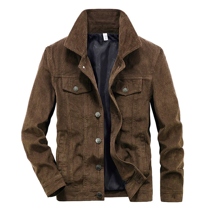 Dünne Cordjacke für Herren, leicht und modisch - Image 5