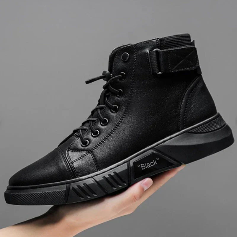 Elegante Herren-Lederstiefel in Schwarz - Image 3