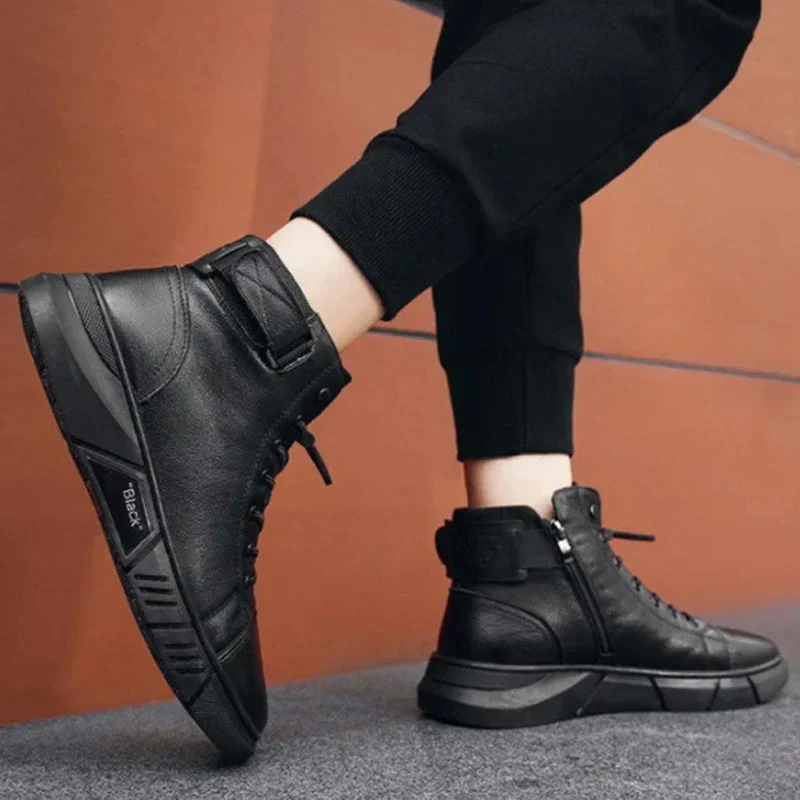 Elegante Herren-Lederstiefel in Schwarz - Image 4