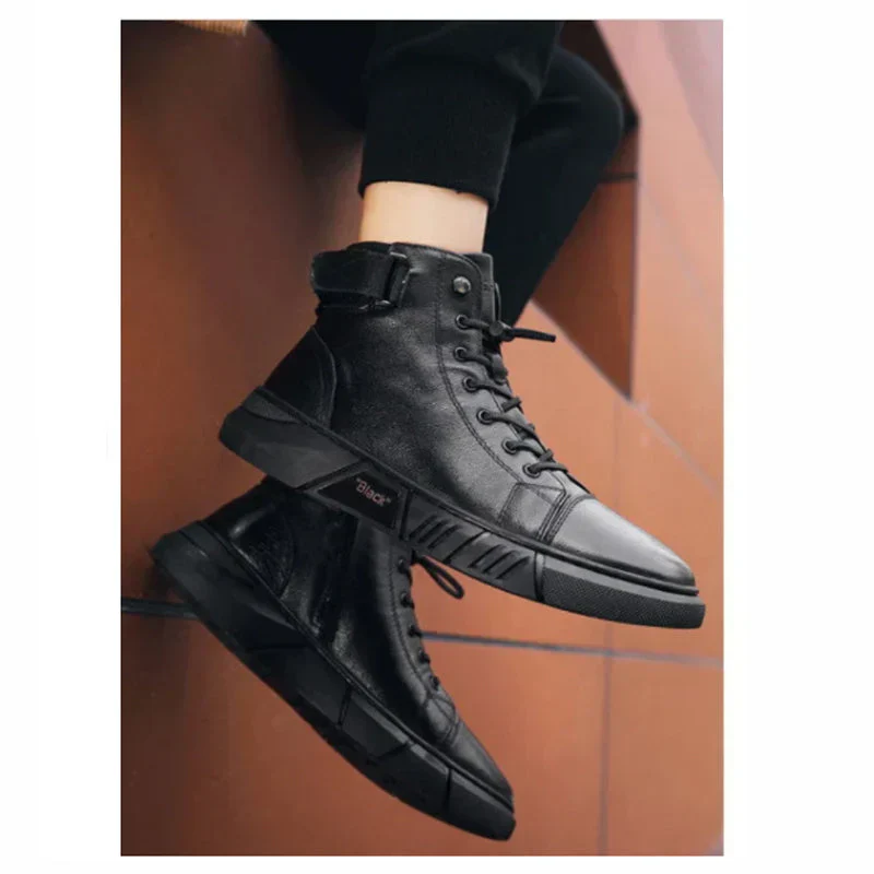 Elegante Herren-Lederstiefel in Schwarz - Image 7