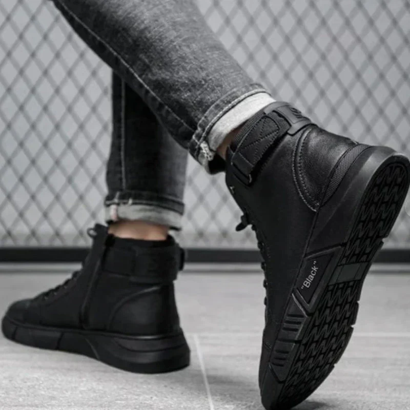 Elegante Herren-Lederstiefel in Schwarz - Image 9