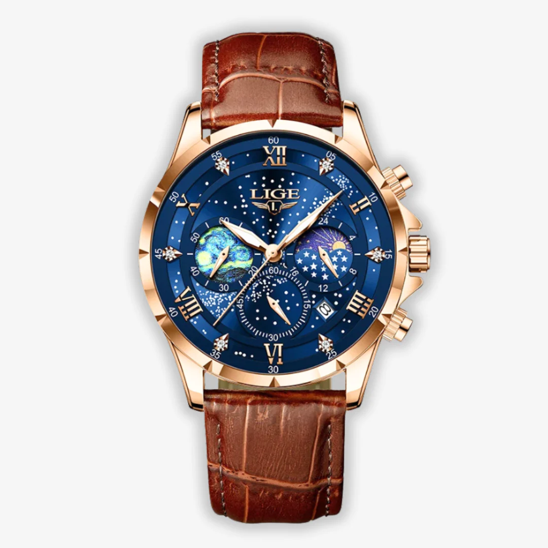 Elegante Herren Mondphase Armbanduhr - Image 8