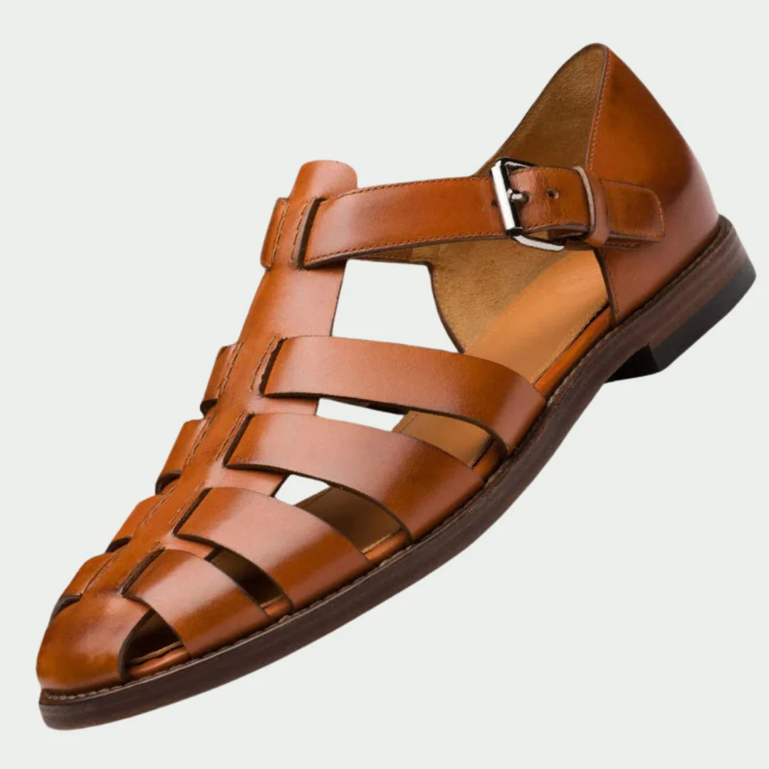 Elegante Leder Herren Sandale - Image 5