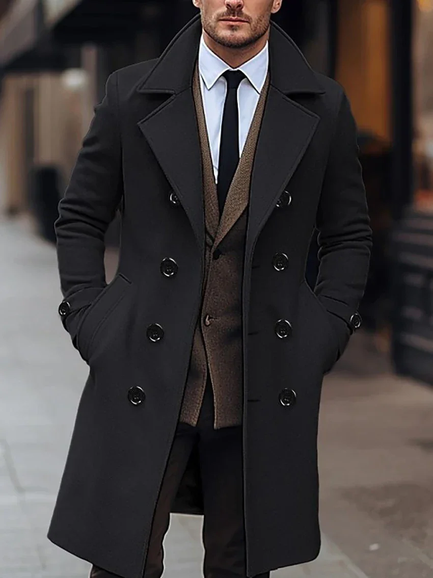 Eleganter Herren-Wollmantel für kühle Tage - Image 3