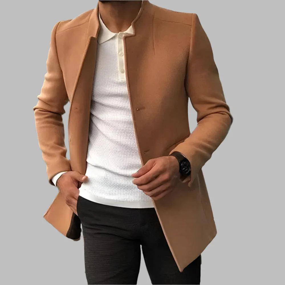 Eleganter Herren-Wollmantel für kalte Tage - Image 4