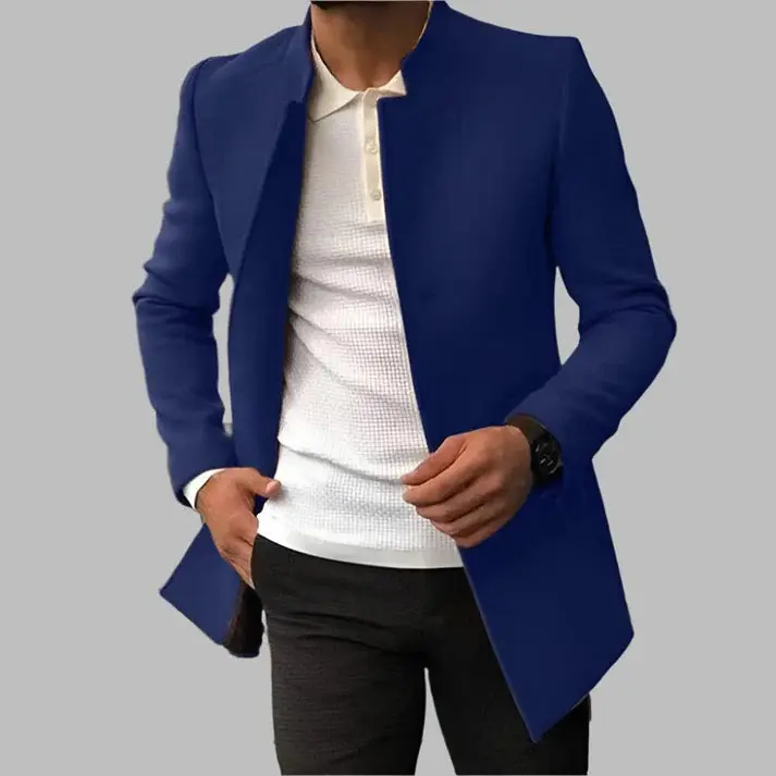 Eleganter Herren-Wollmantel für kalte Tage - Image 7