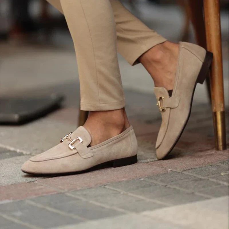 Eleganter Herren Suede Loafers mit Schnürung - Image 2