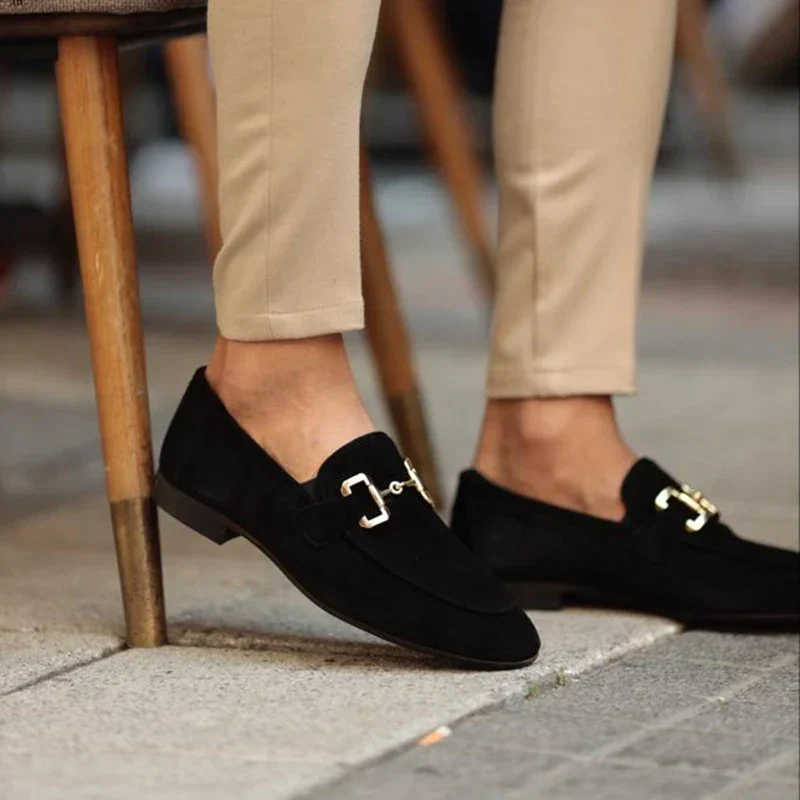 Eleganter Herren Suede Loafers mit Schnürung - Image 7
