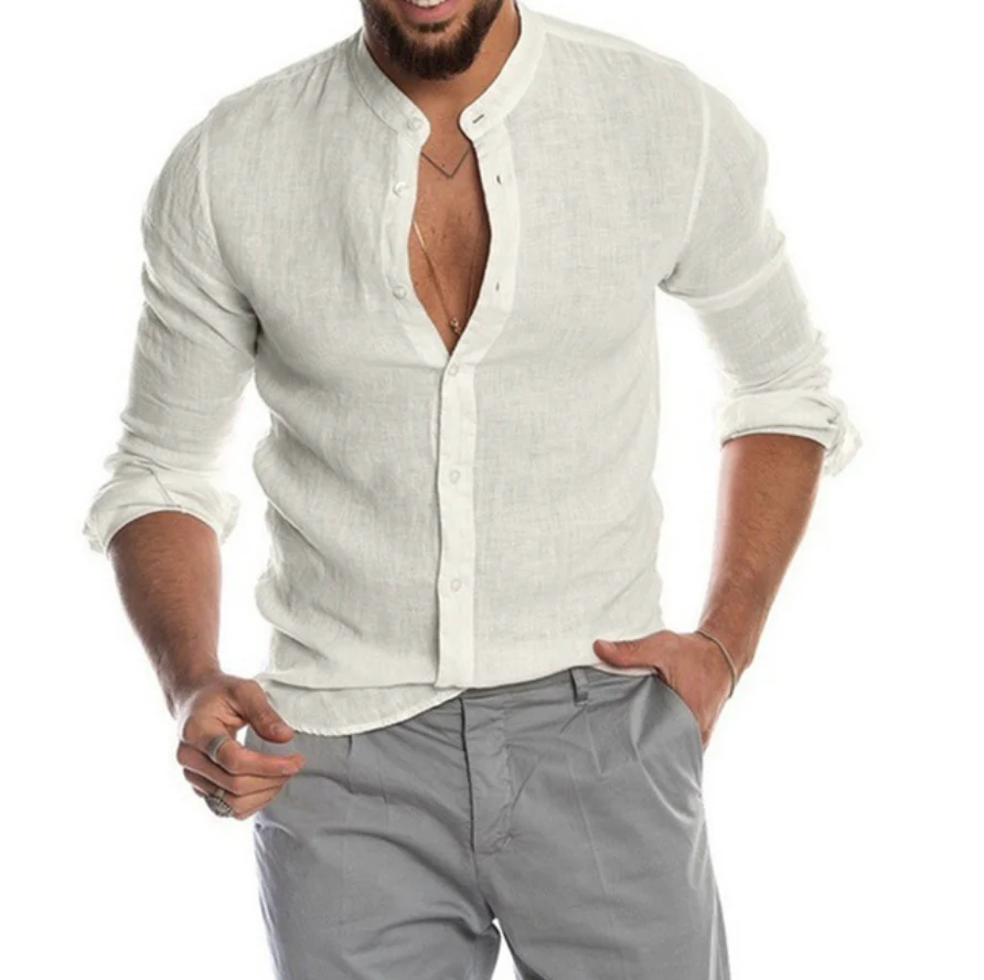 Elegantes Herren Leinen Hemd für maximalen Komfort - Image 7