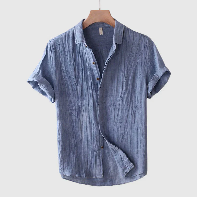 Enzo - Stylisches Leinen Herrenhemd - Image 6