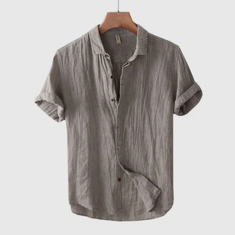 Enzo - Stylisches Leinen Herrenhemd - Image 7