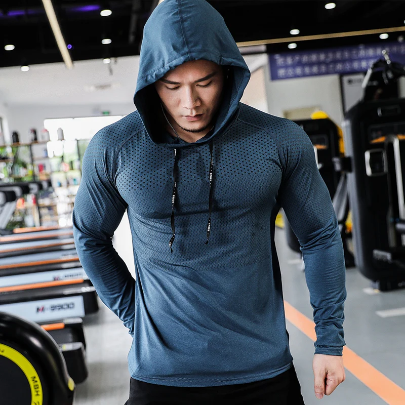Atmungsaktiver Spor Herren Kapuzenshirt - Image 3
