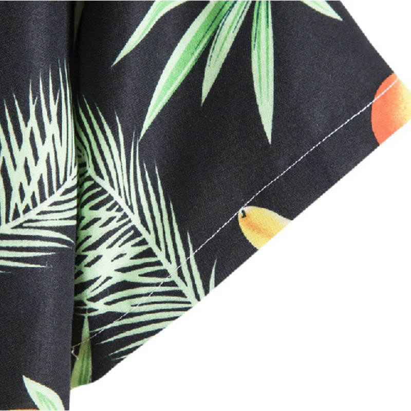 Stylisches Herren Kurzarm Hemd mit Obst Druck aus Baumwolle - Image 5