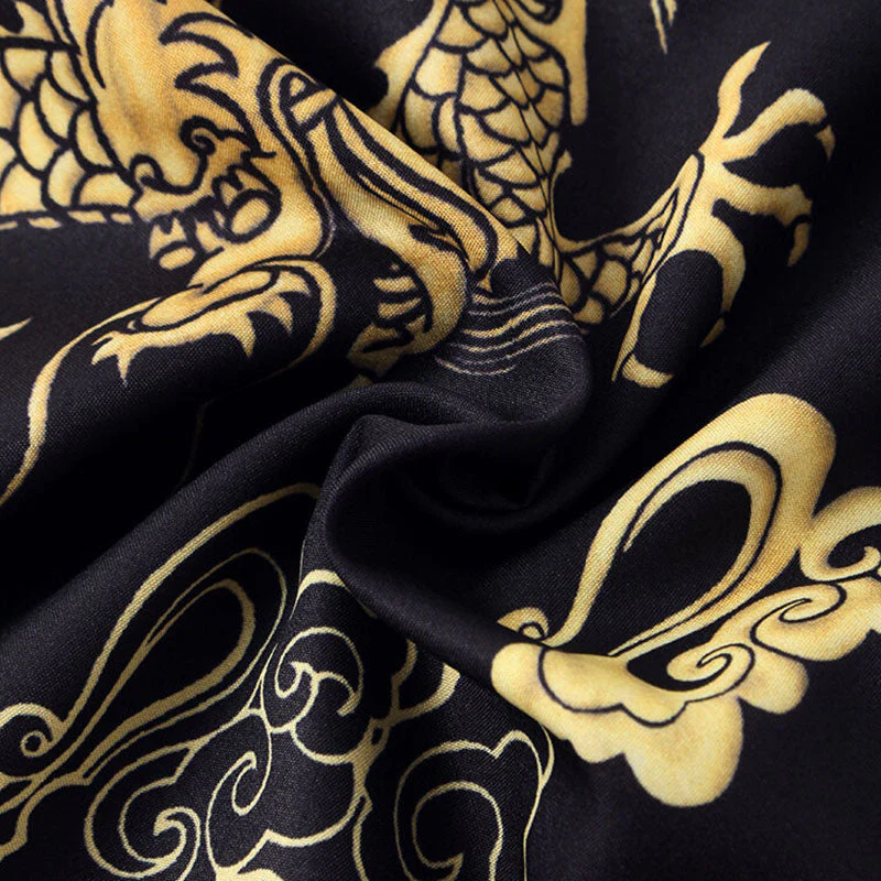 Komfortables Herren Kurzarm Hemd im Drachen Design - Image 5
