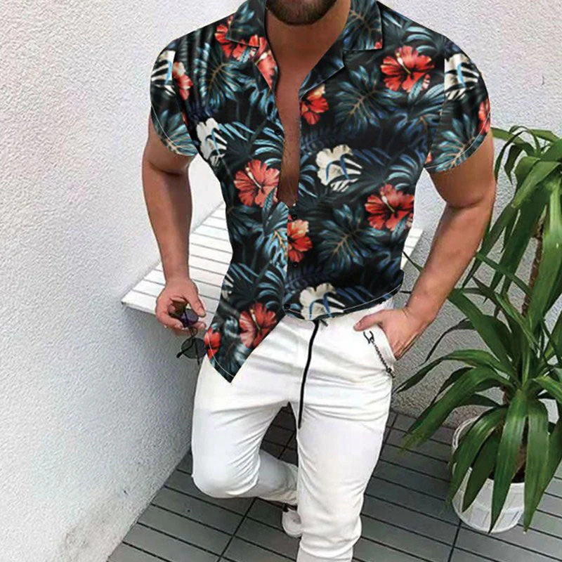 Tropisches Urlaubshemd mit Druck für Herren - Image 4