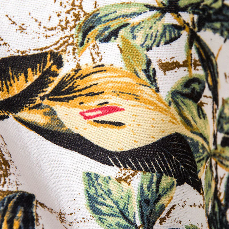Retro Herren Kurzarm Hemd im coolen Blumen Design - Image 6