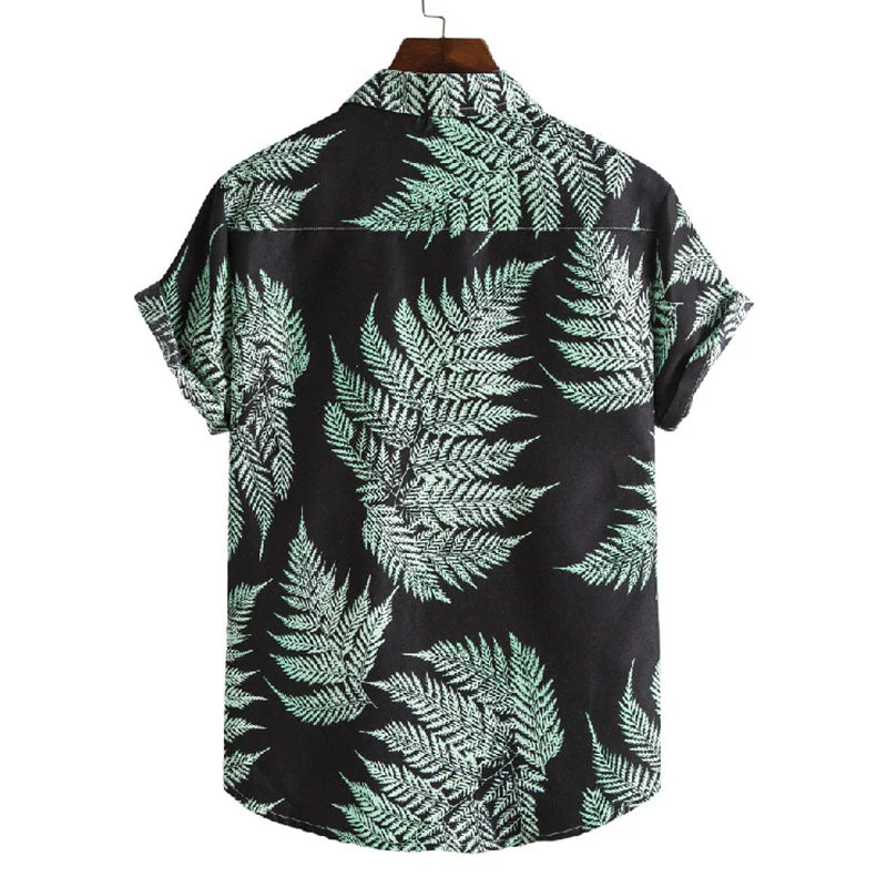 Auffälliges Herren Kurzarm Hemd im coolen Blumen Design - Image 4