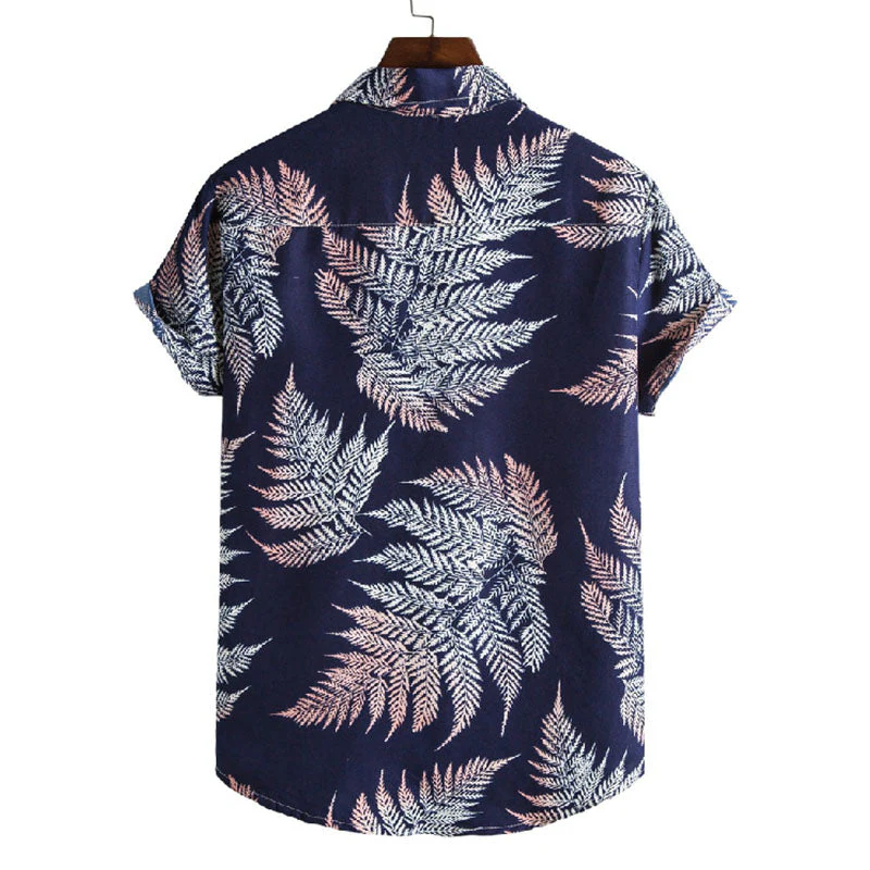 Auffälliges Herren Kurzarm Hemd im coolen Blumen Design - Image 6