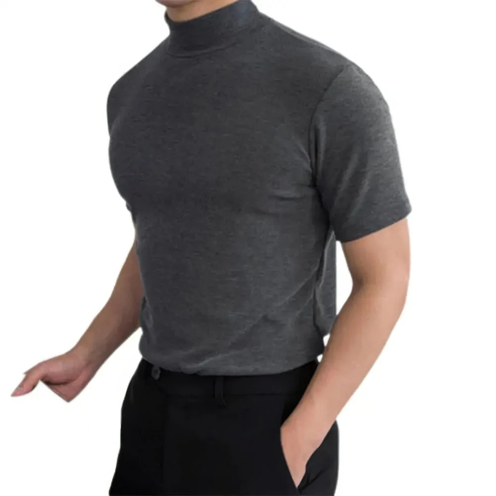 Atmungsaktiver Herren Rollkragenshirt Kurzarm - Image 2