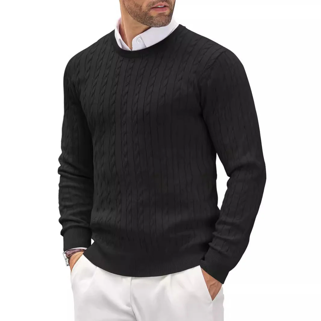 Herren Slim Fit Feinstrick-Pullover mit Rundhalsausschnitt - Image 6