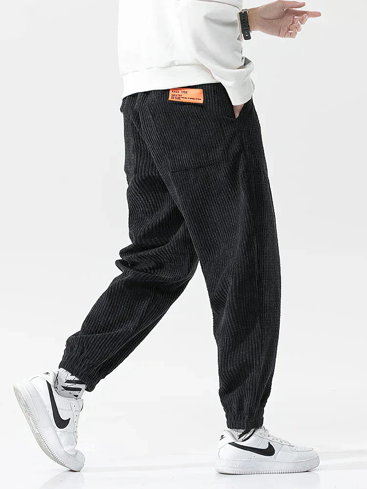 Bequeme, weite Cord-Jogginghose für Herren - Image 3