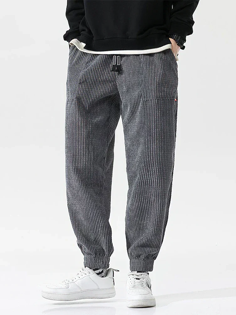 Bequeme, weite Cord-Jogginghose für Herren - Image 4